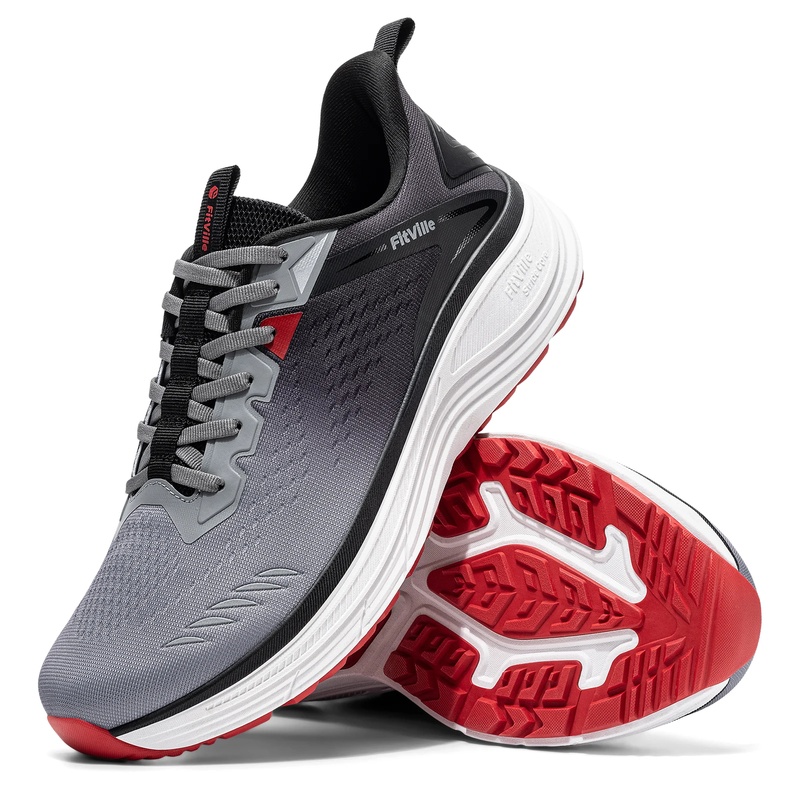 Wide Toe Box Running Sneakers - Zapatillas deportivas para hombre Fitville, con
