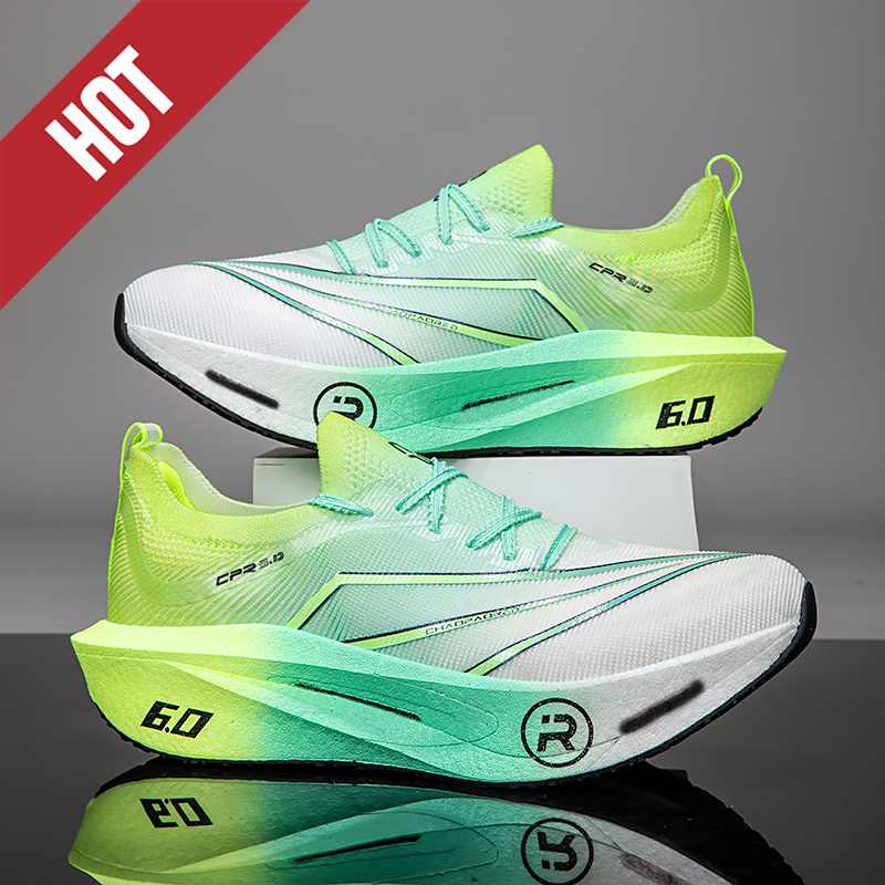 Breathable Mesh Athletic Shoes - Zapatillas para correr con placa de