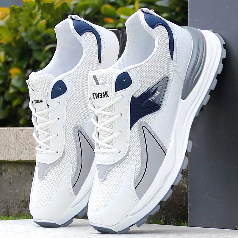 Breathable Mesh Athletic Shoes - Zapatos de moda para hombre, zapatillas